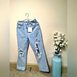Distressed Moms Jeans